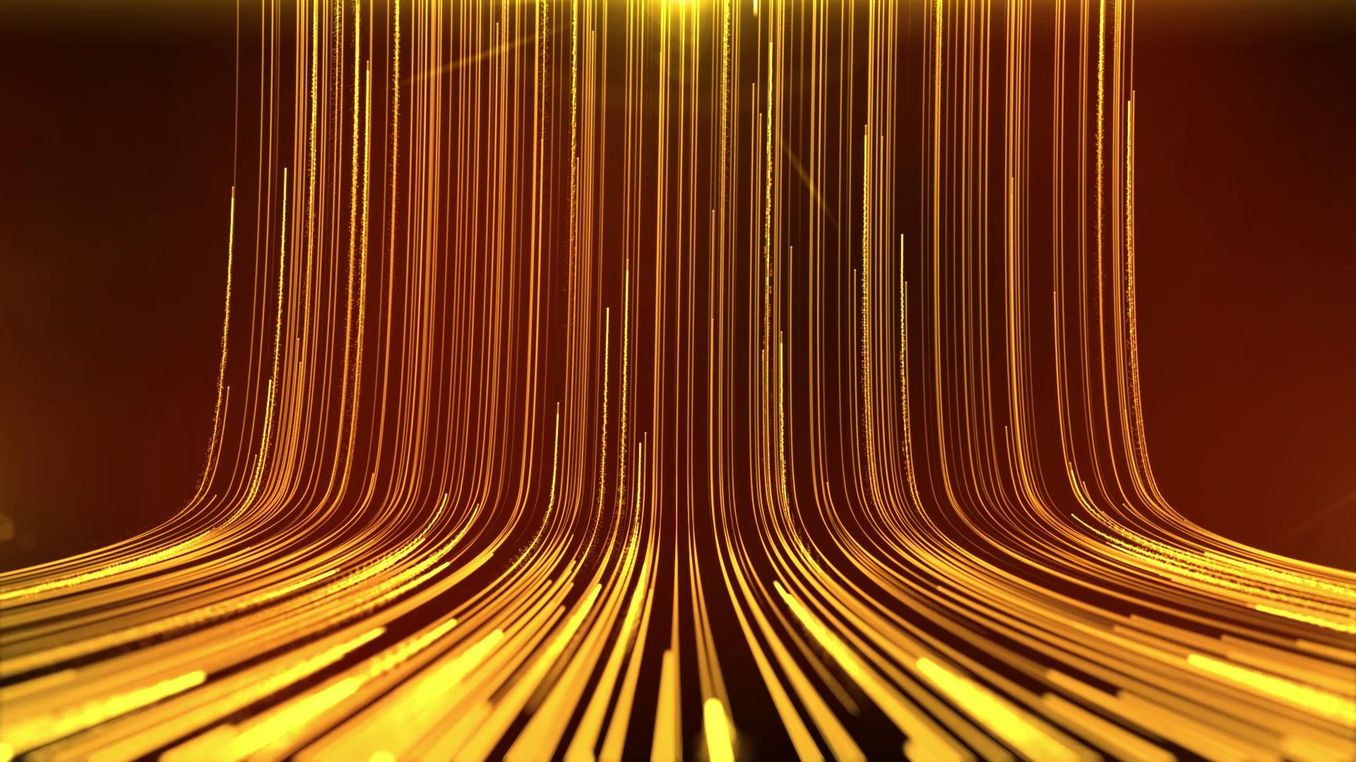 金色光线粒子背景视频的预览图