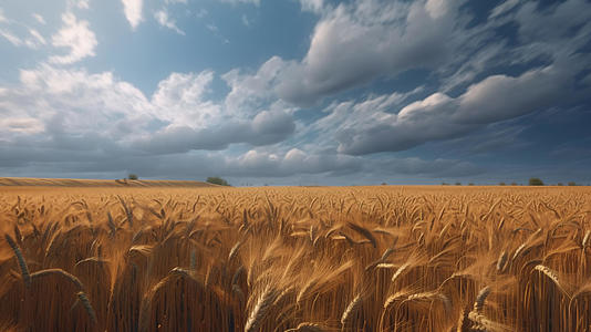 成熟的农业小麦背景视频视频的预览图