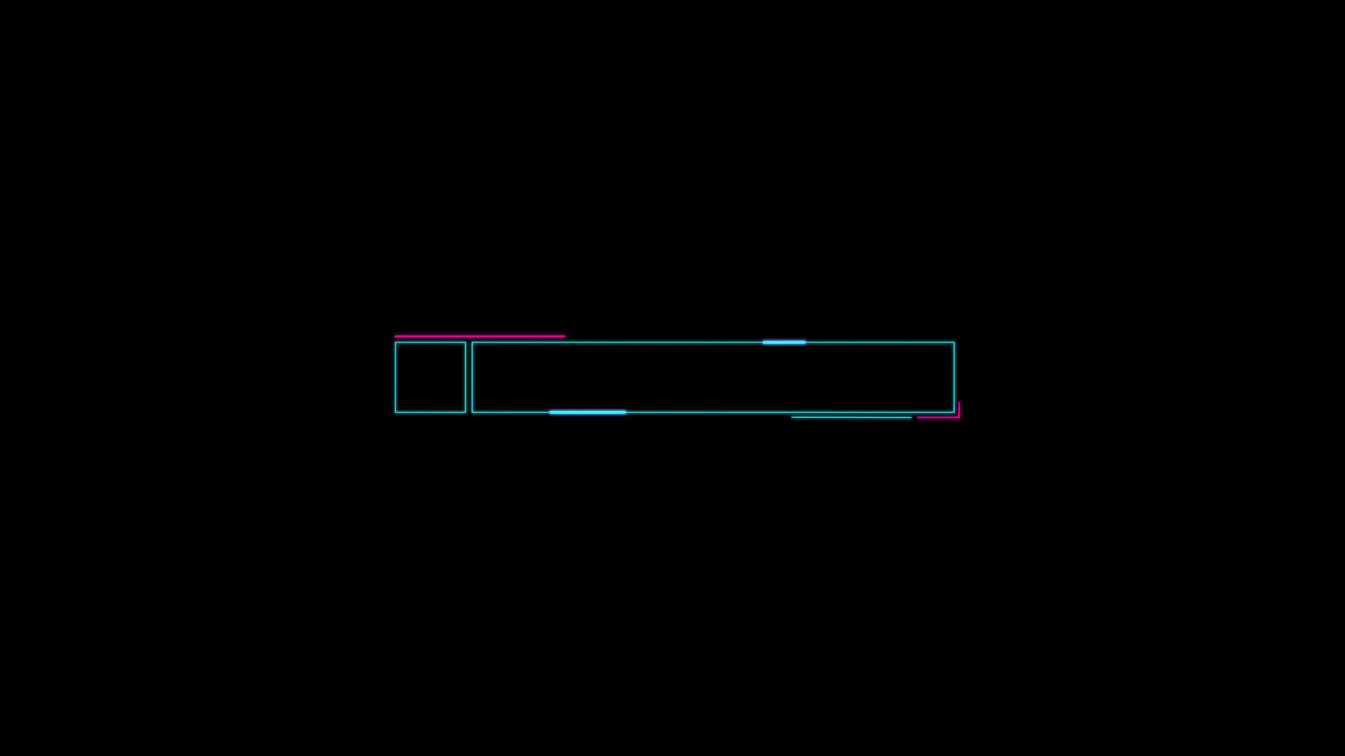 简洁单线拼接字幕方框视频的预览图