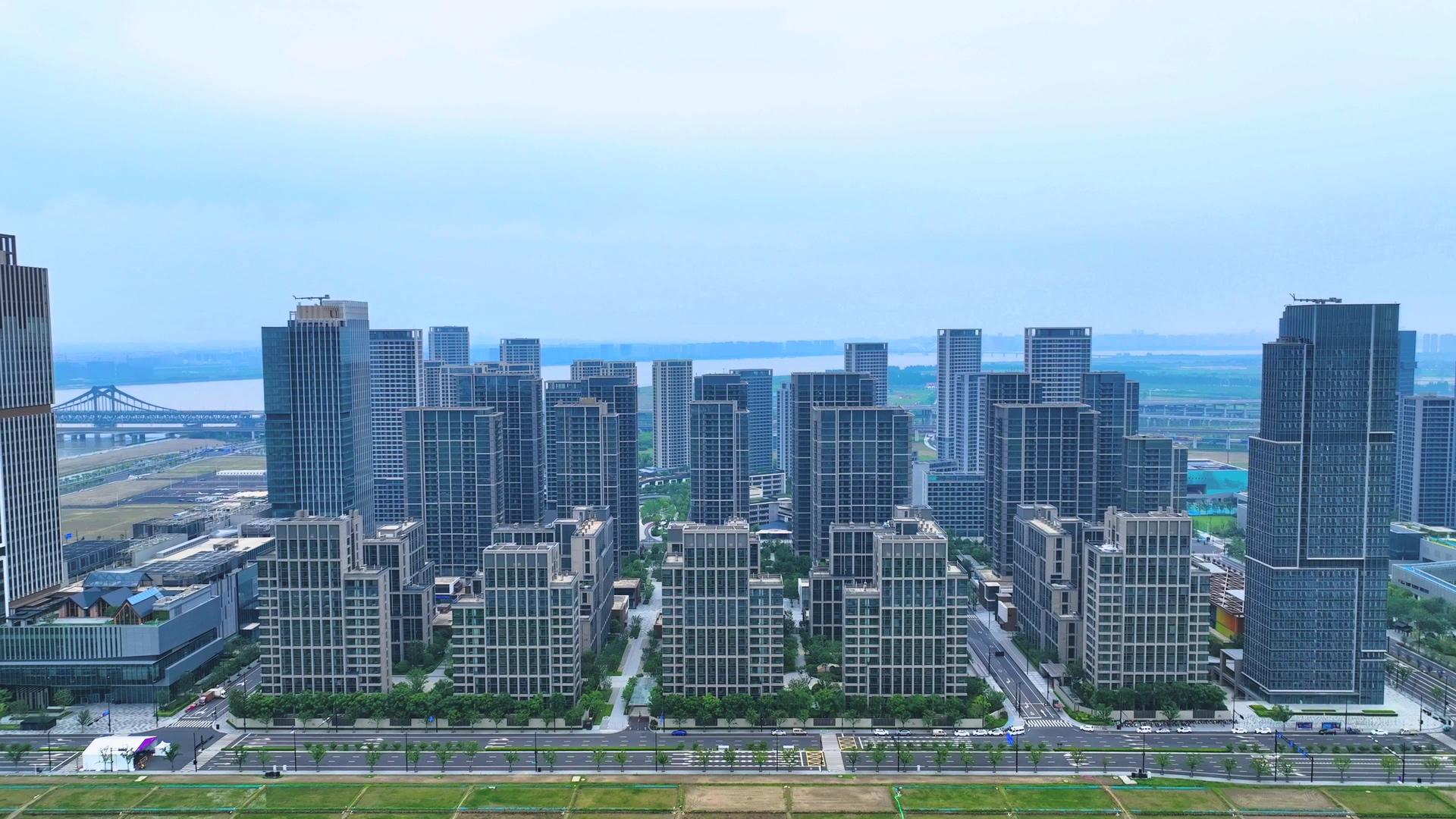 杭州亚运会亚运村4K航拍视频的预览图