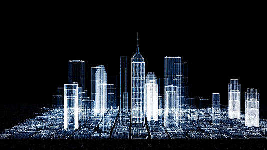 科幻城市素材视频的预览图