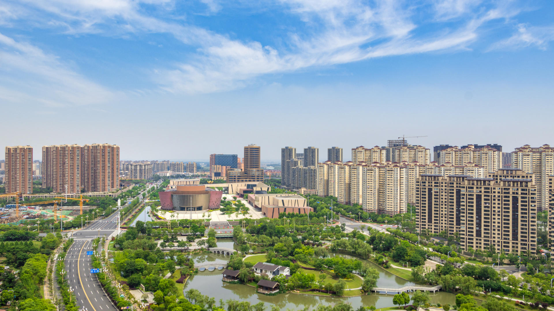 南京六合城市天际线视频的预览图