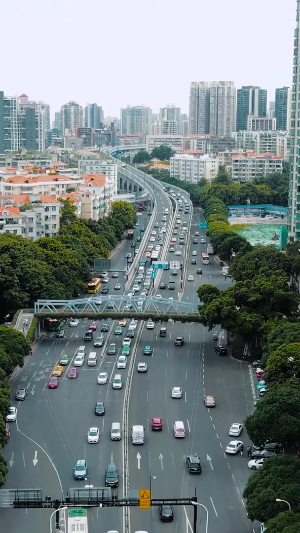 广州高清内环路江湾路城市交通交通交通交通视频的预览图