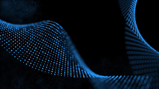 蓝色粒子光线动画特效元素带透明度通道视频的预览图
