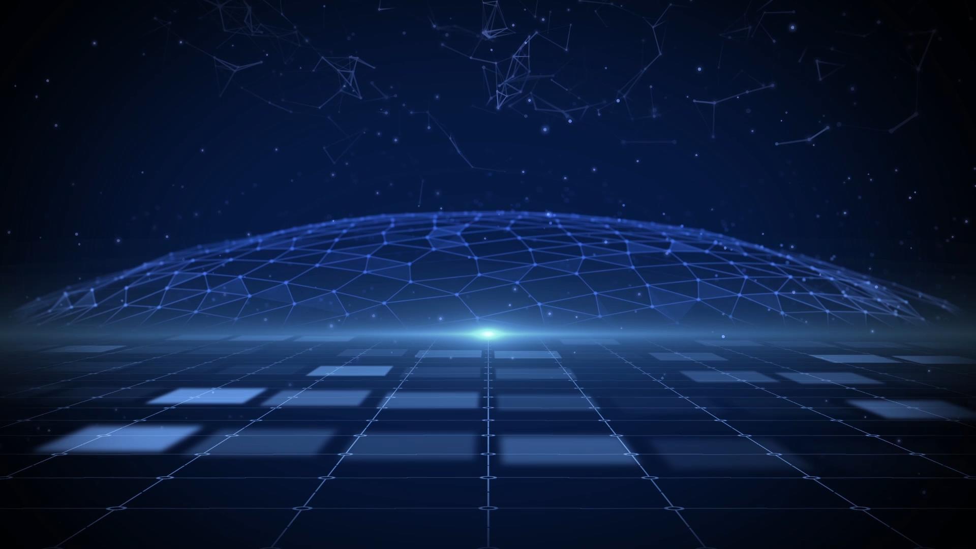 科技网格空间背景视频的预览图