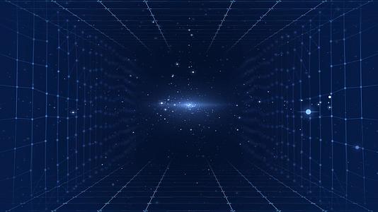 网格粒子空间背景视频的预览图