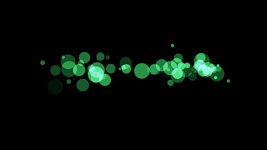 唯美梦幻绿色粒子字幕前景视频元素带透明通道视频的预览图
