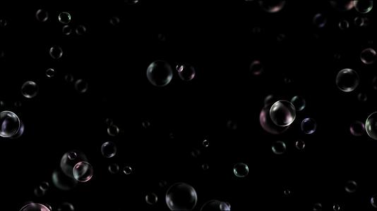 动态4K彩色气泡带通道透明背景视频素材视频的预览图