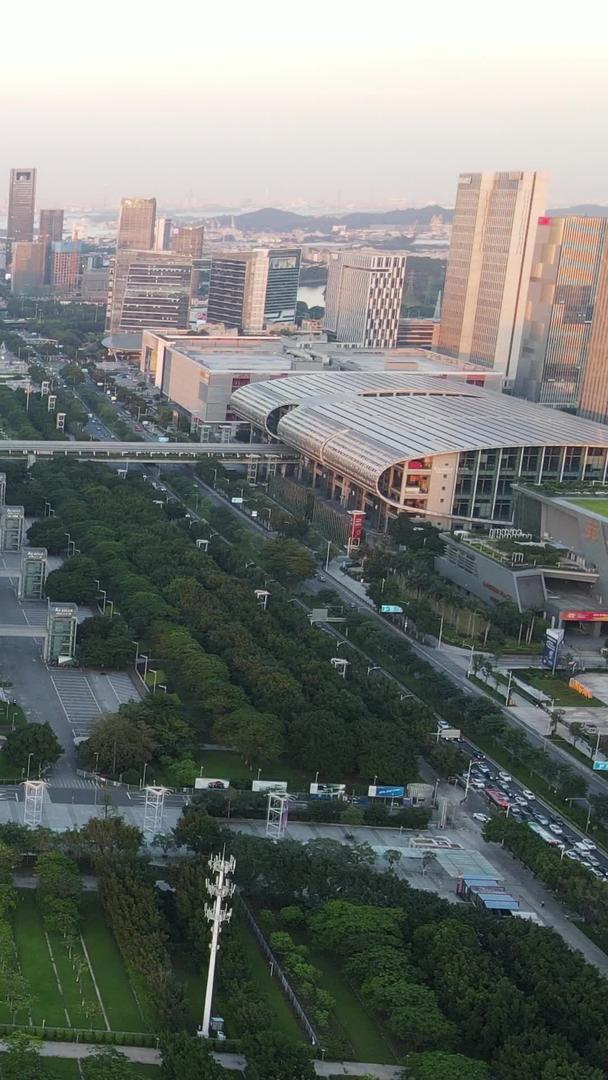 广州会展馆高清航拍亚洲最大会展中心视频的预览图