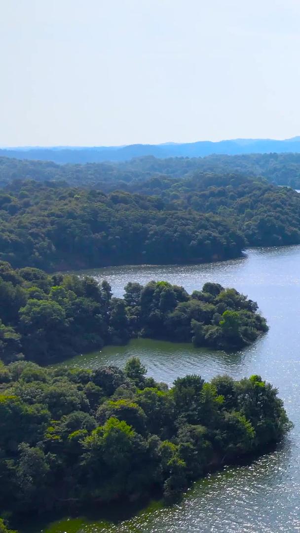 4A景区仙女湖游船快艇航拍视频的预览图