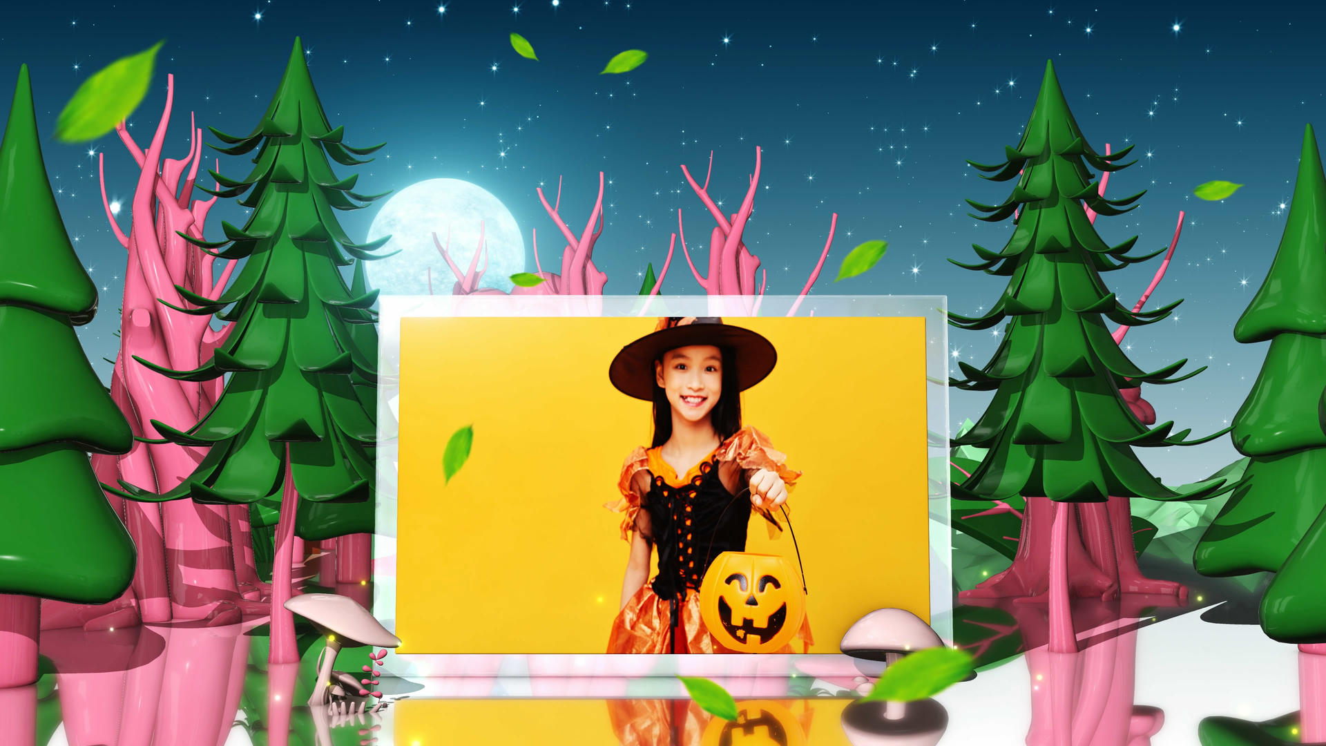 4K三维魔法森林儿童相册AE模板视频的预览图