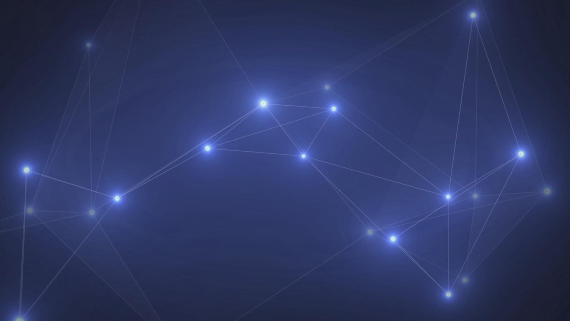蓝色科技点线背景视频的预览图