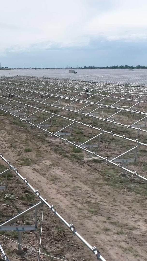 太阳能发电施工现场航拍视频的预览图