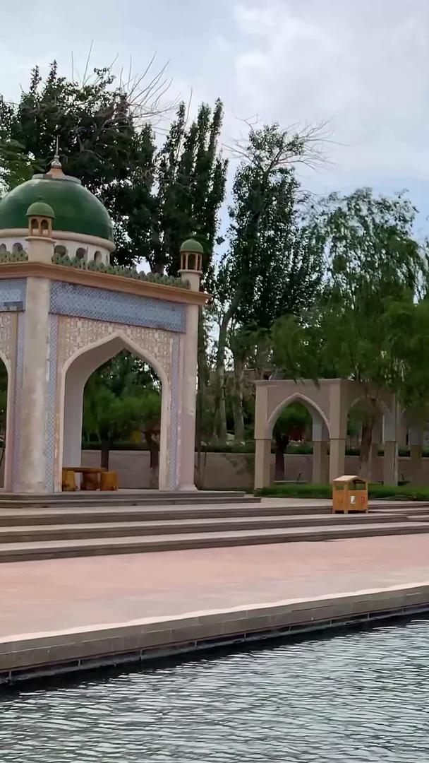 真实拍摄5A喀什古城著名景点香妃园景区香妃墓建筑视频集集集集集视频的预览图
