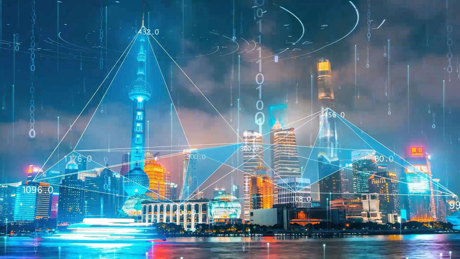 科技互联网城市特效合成AE模板视频的预览图