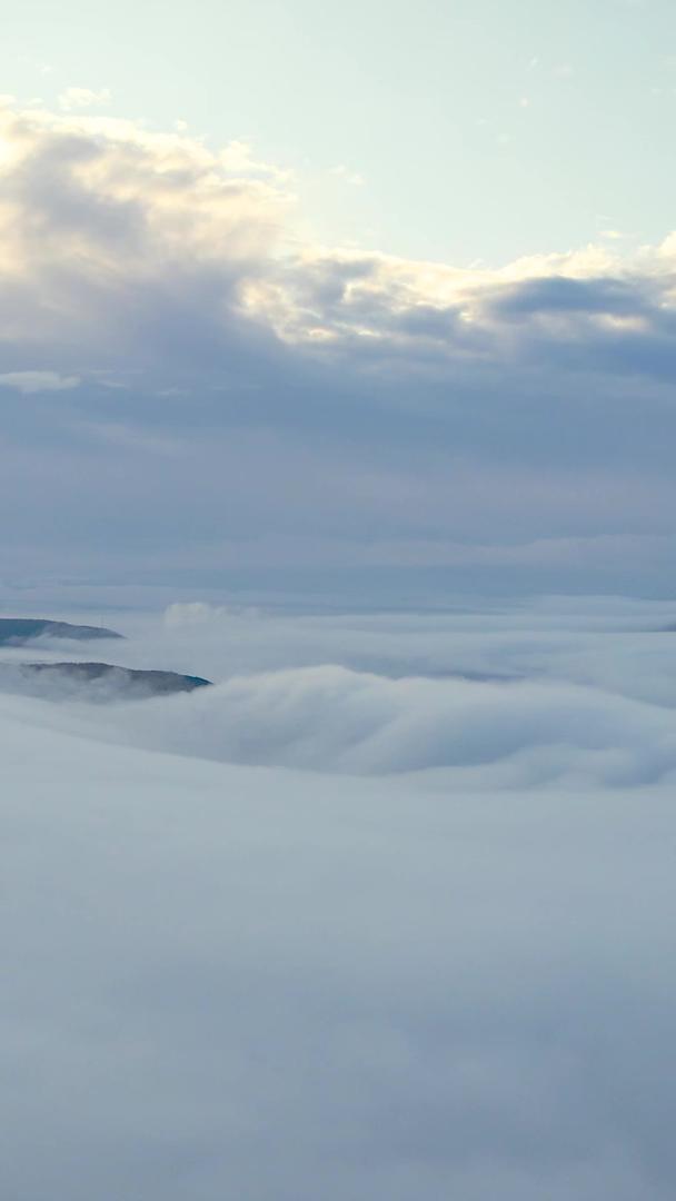 兴安盟阿尔山雪山云海视频的预览图