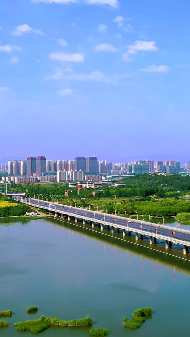 石家庄沱河子龙大桥航拍视频的预览图