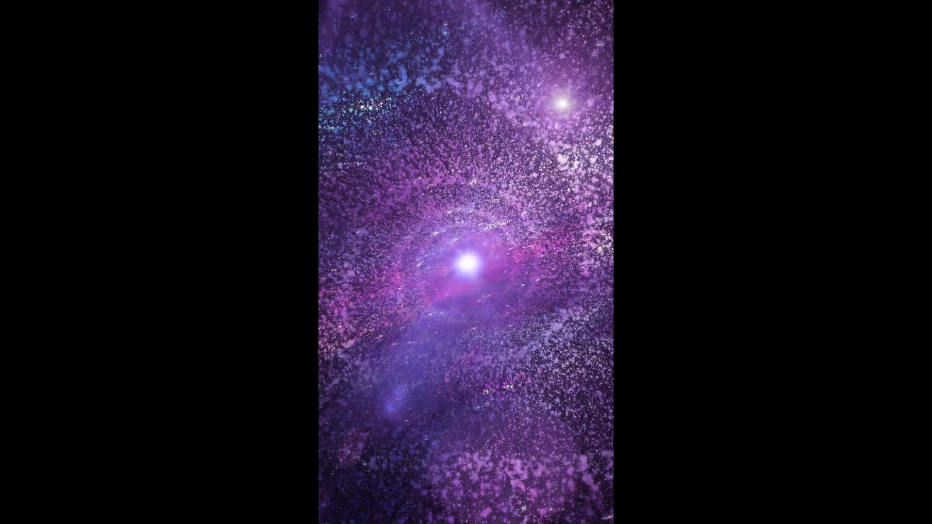 星空旋转竖版粒子元素背景视频的预览图