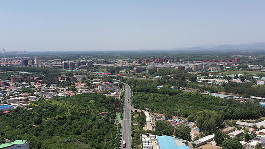 北京密云区城区航拍视频的预览图