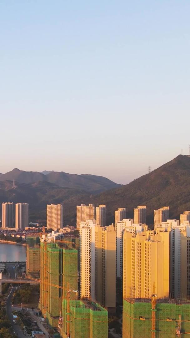 广东惠州航拍建设中的房地产住宅海景房城市素材视频的预览图