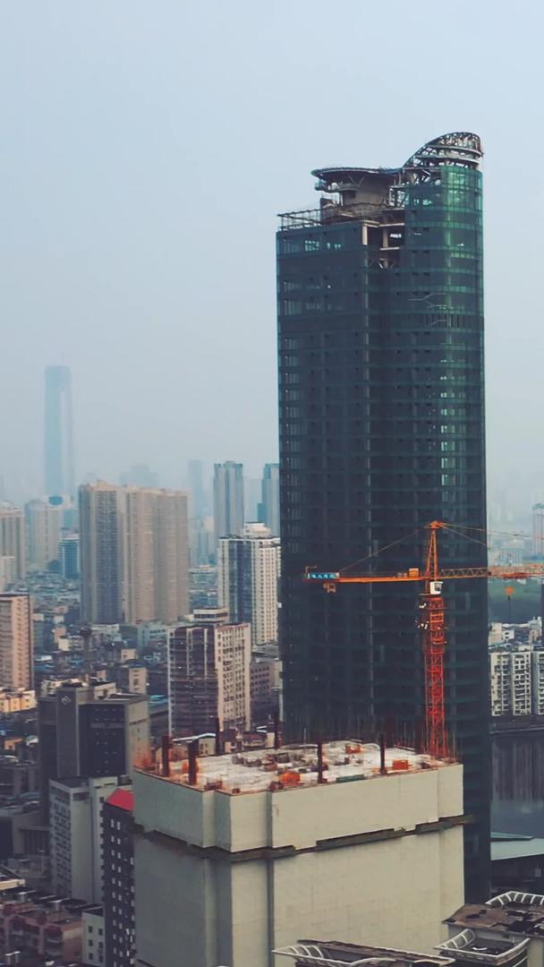 武汉城市金融街CBD商务区标志性建筑群视频的预览图