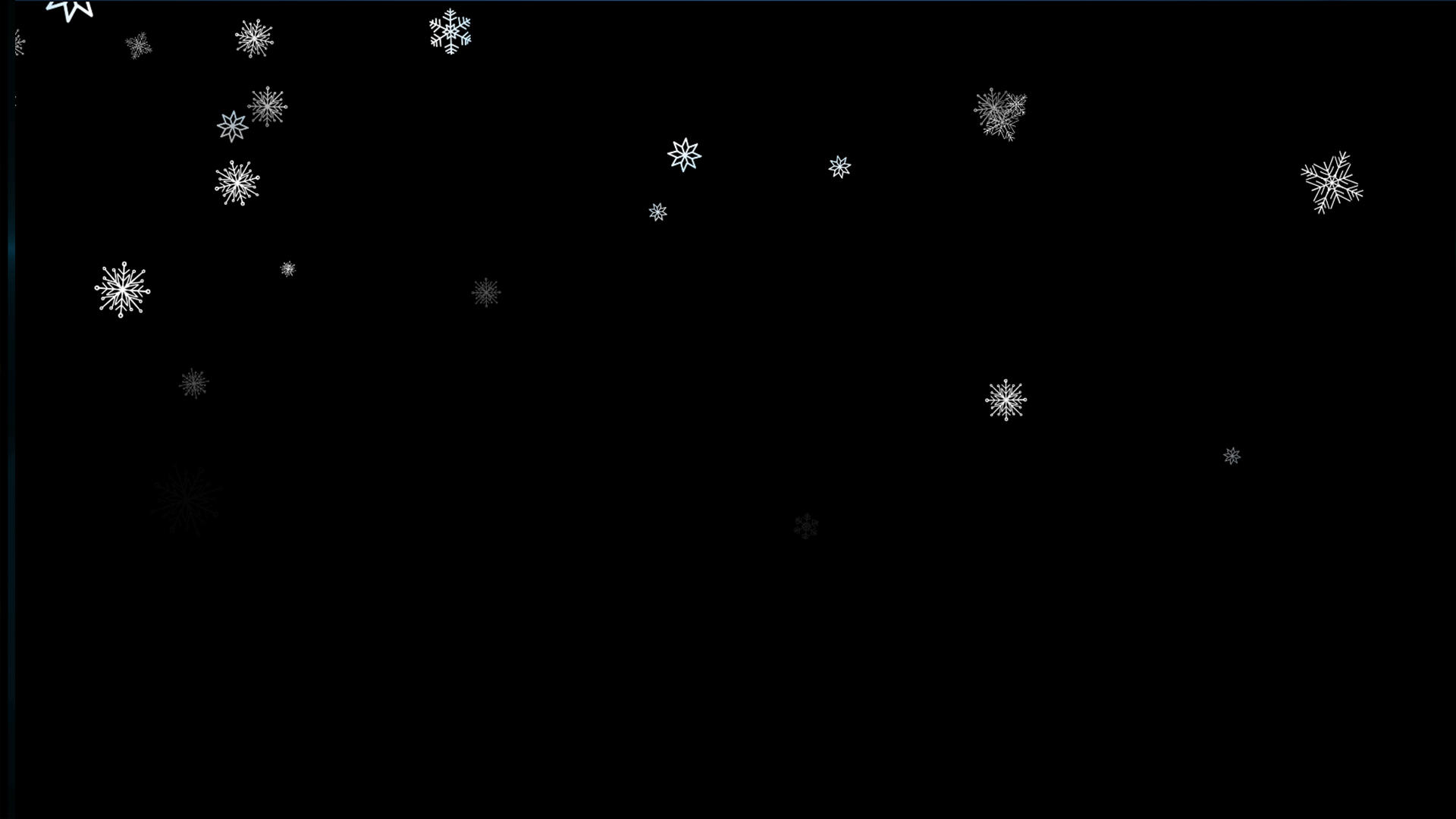4K雪花飘落动画元素带通道视频的预览图