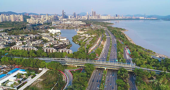 深圳湾滨海大道航怕4K视频的预览图