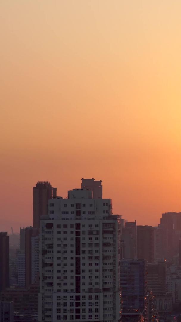 城市夕阳视频的预览图