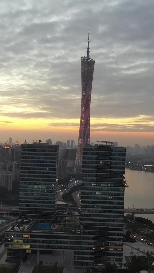 超美夕阳在广州傍晚时分视频的预览图