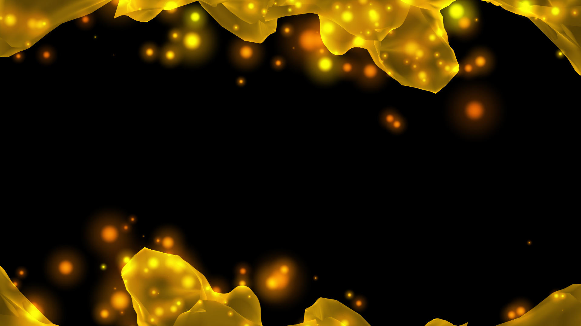 金色绸布粒子边框视频的预览图