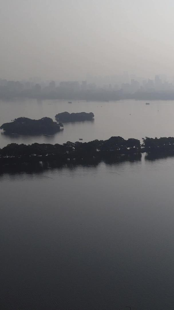 杭州西湖清晨航拍风景视频的预览图