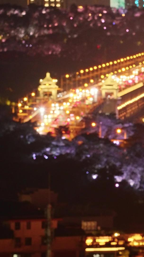 城市桥梁道路街景交通车流夜景灯光材料材料视频的预览图