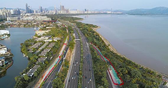 深圳滨海大道航怕4K视频的预览图