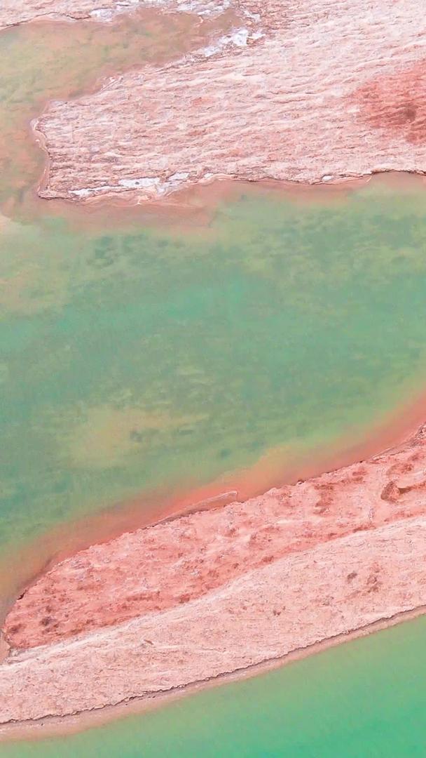 西台吉乃尔湖自然风光视频素材航拍青海如调色盘视频的预览图