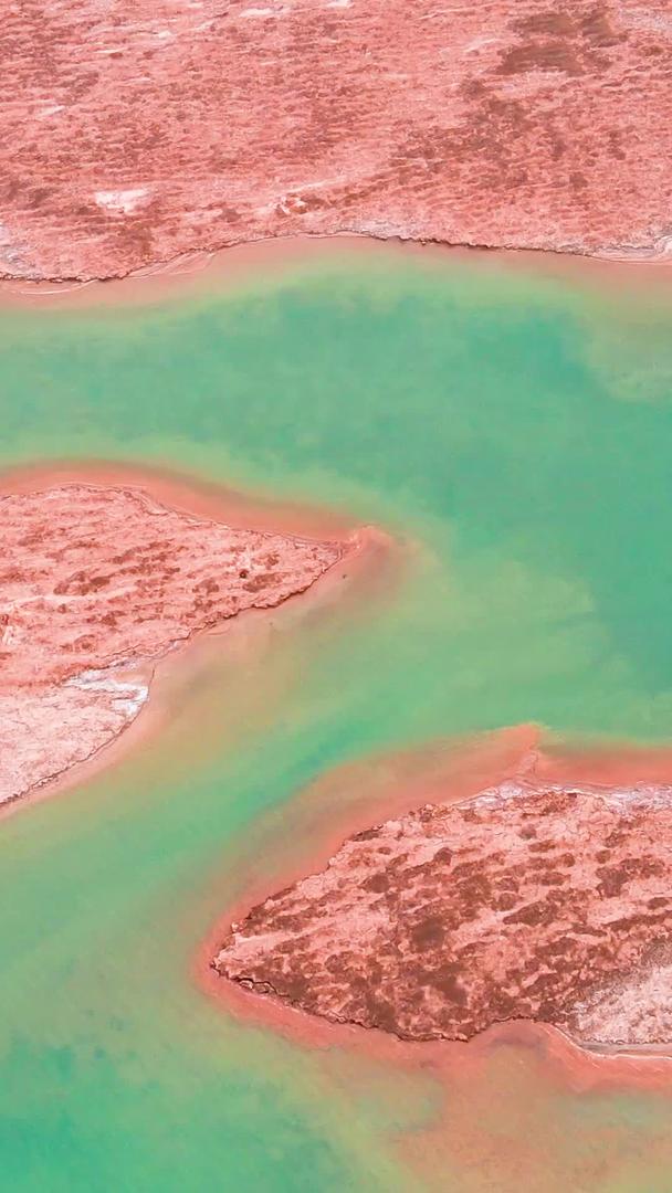 西台吉乃尔湖自然风光视频素材航拍青海如调色盘视频的预览图