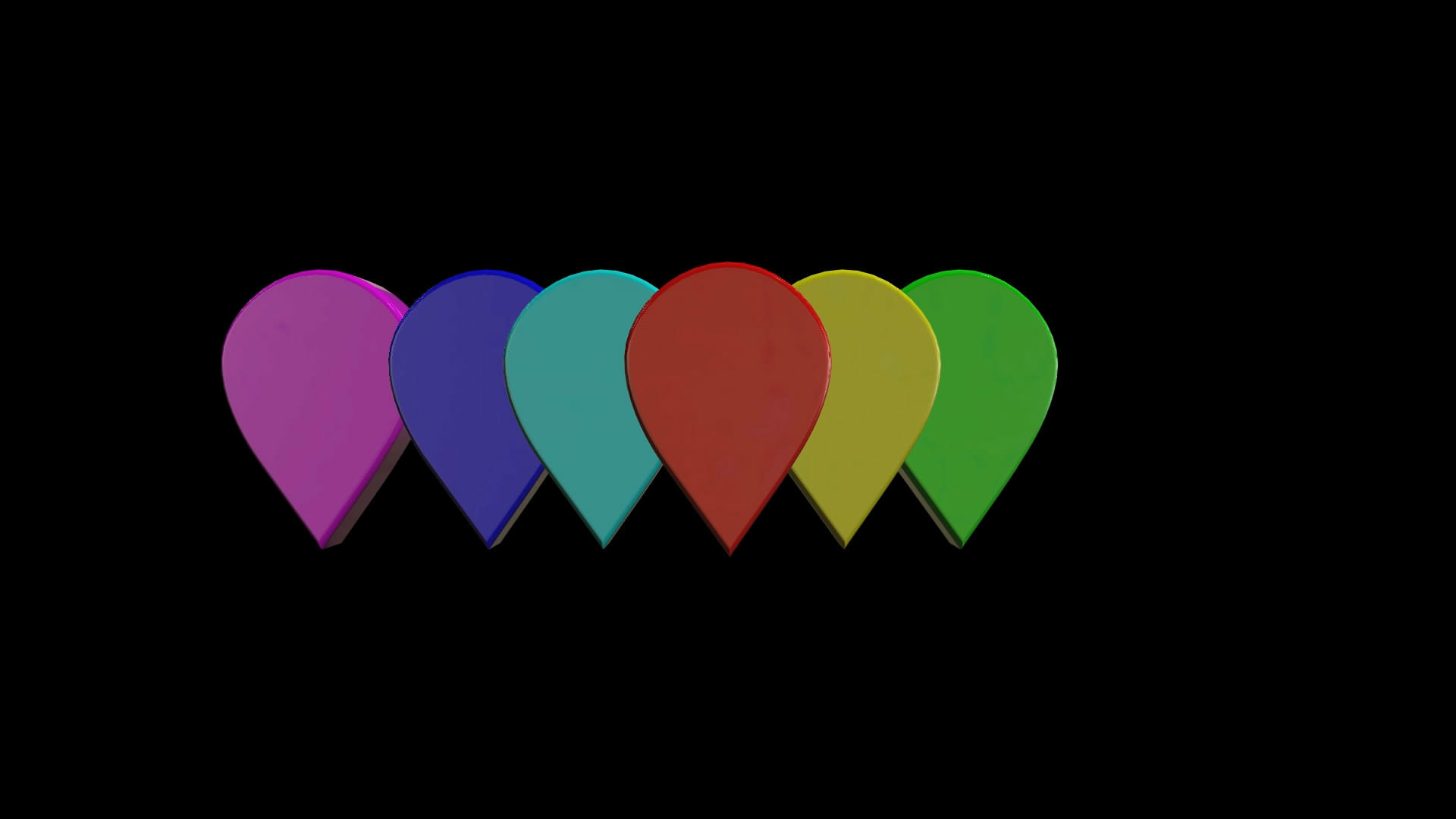 三维立体标志点指示牌多颜色视频的预览图