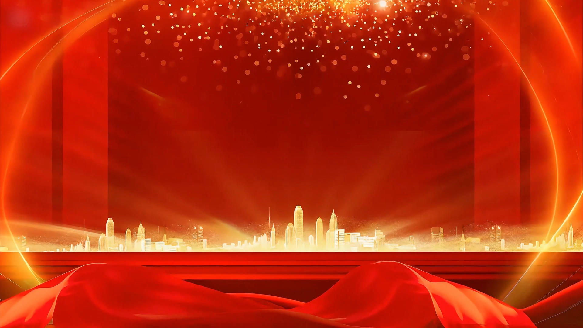 简洁大气七一建党节文艺汇演背景视频视频的预览图