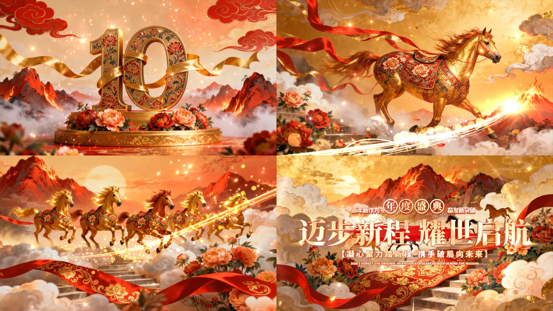 AE模板模板马年倒计时年会开幕 视频的预览图