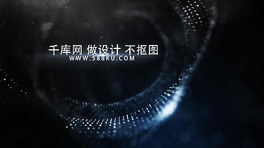 网格粒子蓝色文字酷炫宣传片AE模板视频的预览图
