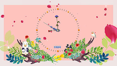 卡通创意花朵倒计时ae模板视频的预览图