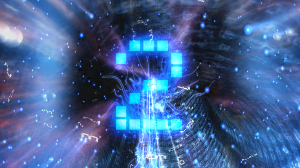 蓝色虫洞科技粒子倒计时视频的预览图