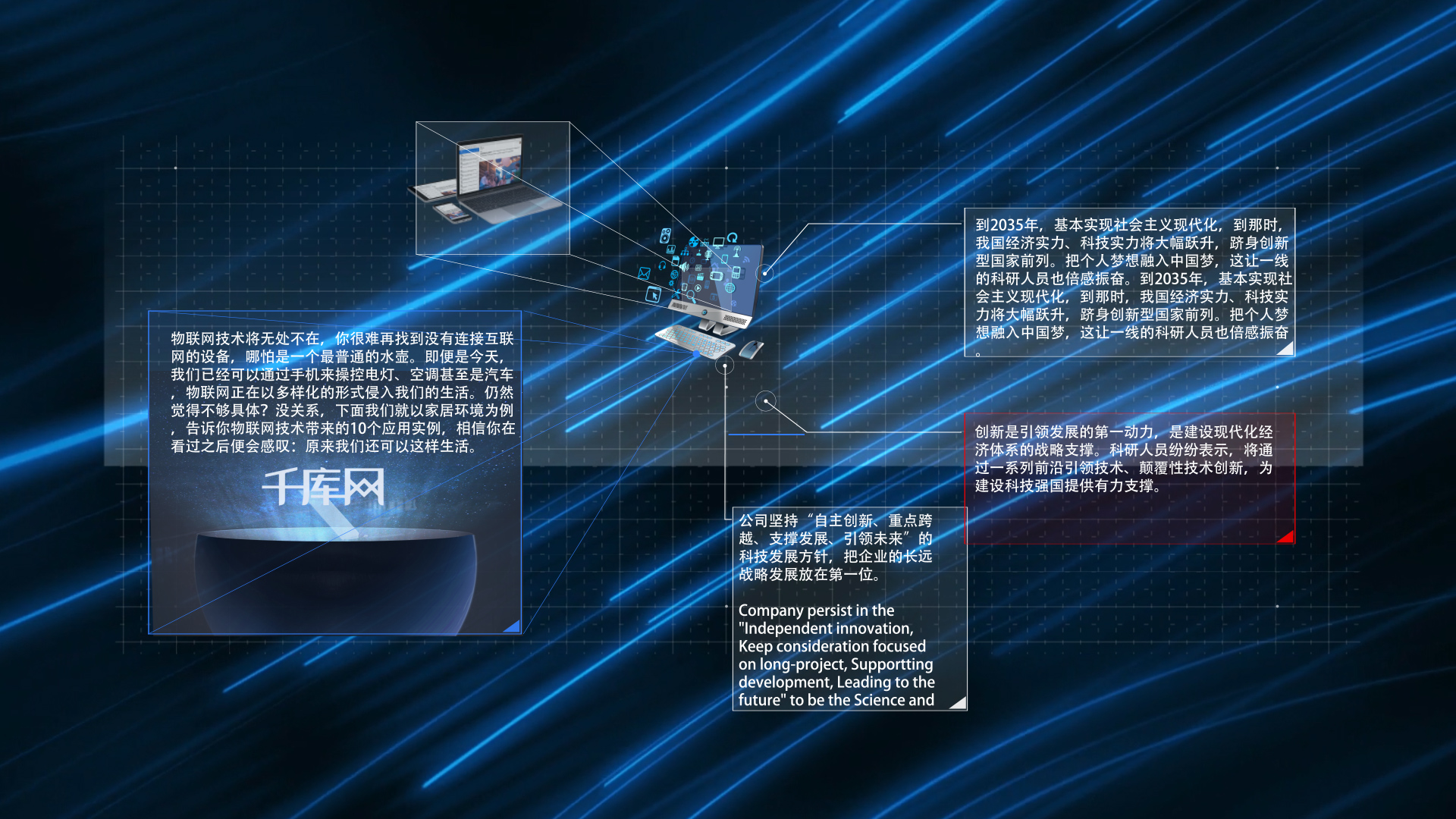 物联网大数据科技宣传片ae模板视频的预览图