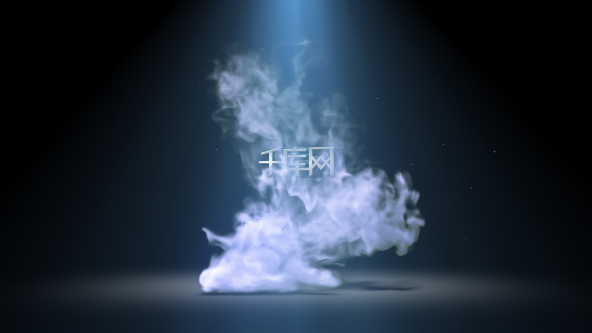 沉稳大气的烟雾流体logo展示AE模板视频的预览图