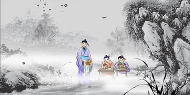 中国水墨风教育展示AE模板视频的预览图