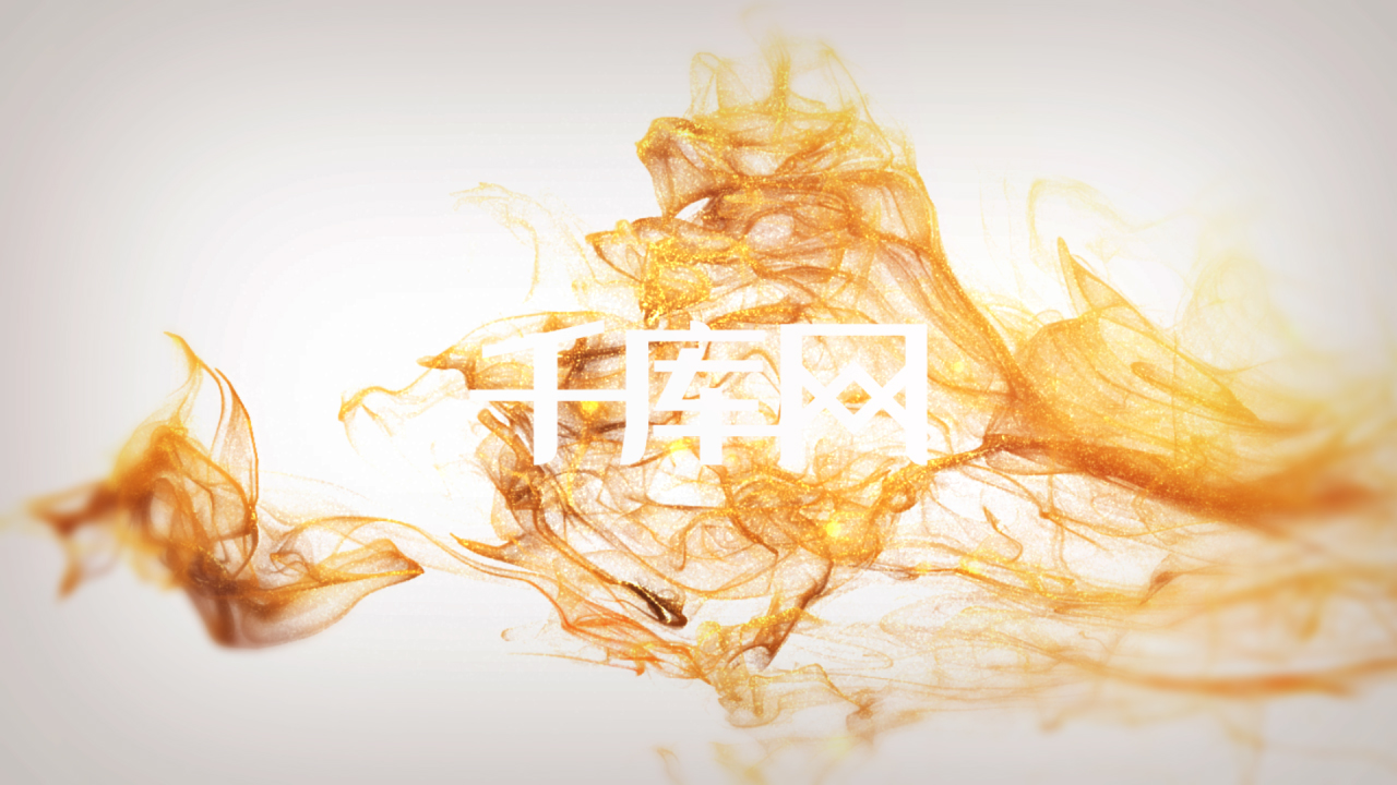 大气神秘金色烟雾logoAE模板视频的预览图