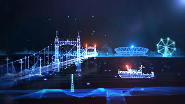 科技智慧城市建筑ae模板视频的预览图