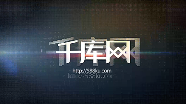震撼炫酷三维金属水晶logo演绎AE模板视频的预览图