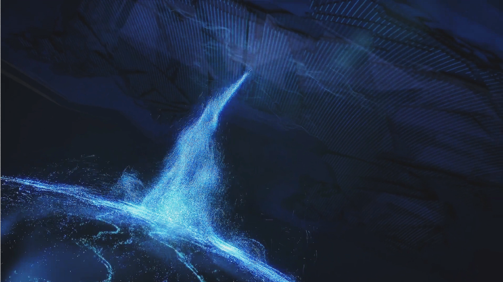 大气蓝色科技海展示LOGO演绎AE模板视频的预览图
