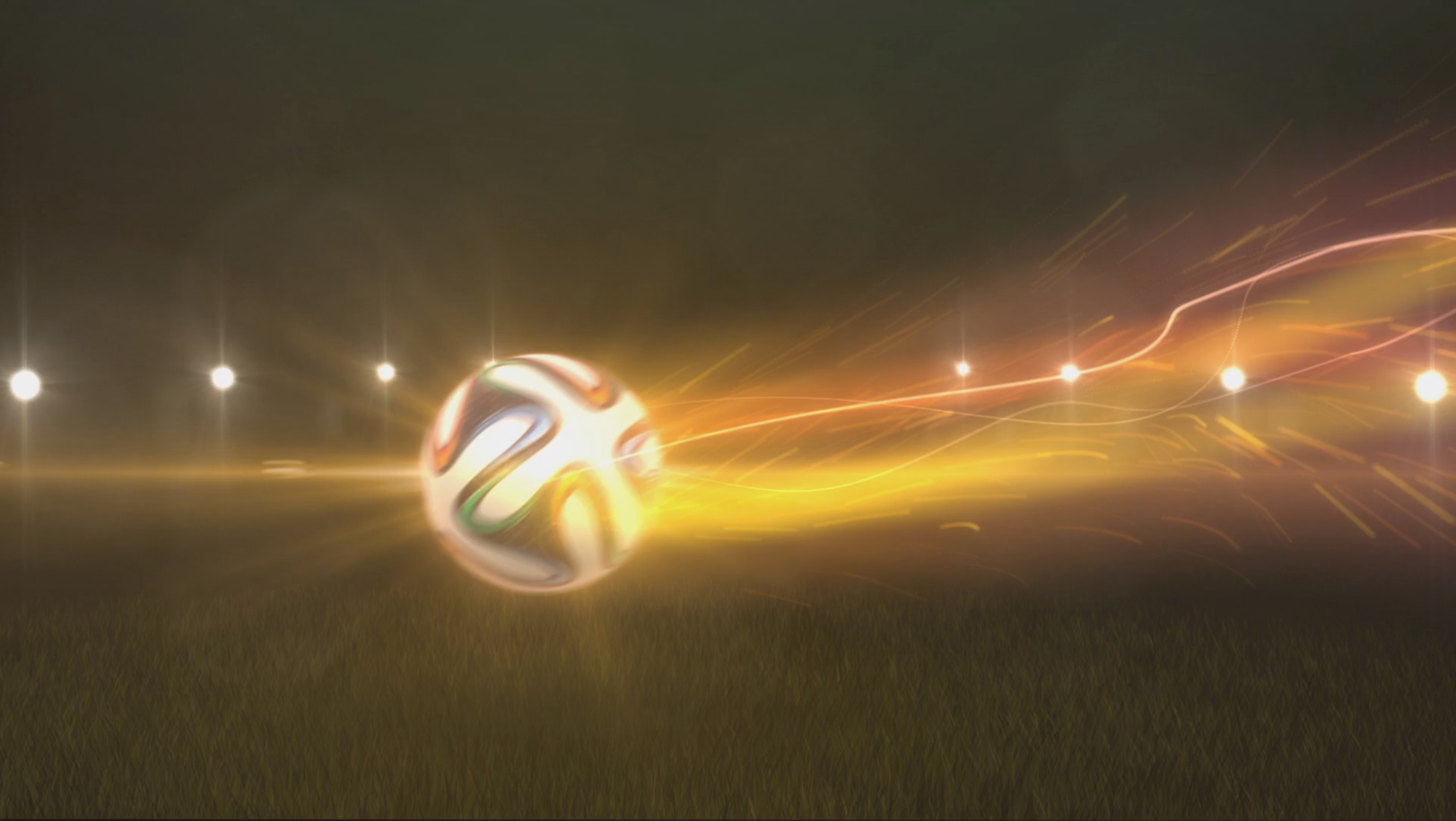 足球飞入光效大气展示LOGO演绎视频的预览图