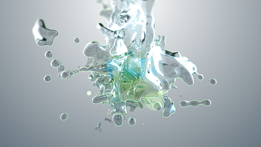 水滴泼洒效果Logo演绎AE模板视频的预览图